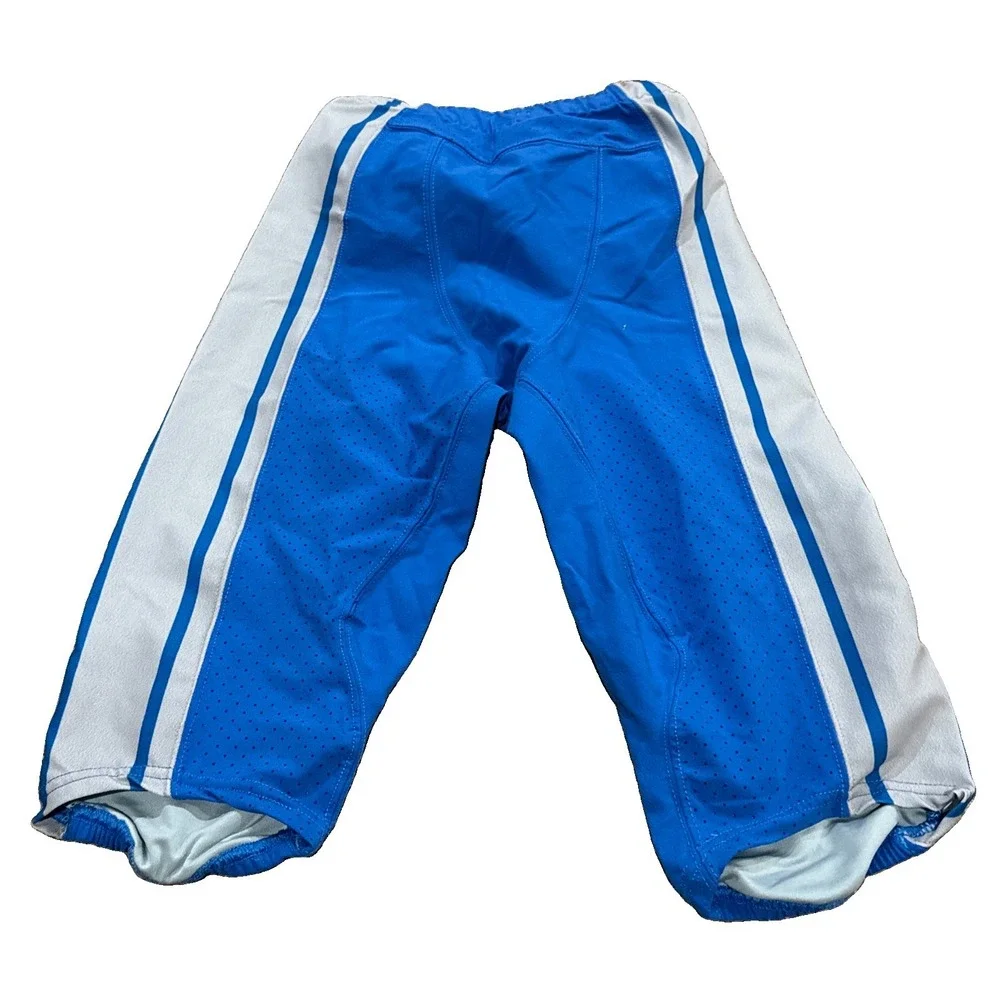 2017 Detroit Lions NFL Game Issued Worn Blue Pants Nike DRI-FIT On Field Size 24